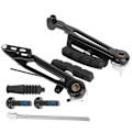 Miniatyrbillede 2 af 8: Et par aluminiumslegering højstyrke sort foldecykel lang arm V-bremse 412 modificeret cykeltilbehør