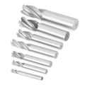 Miniatyrbillede 7 af 8: 7 stk./sæt 4 Flutes 6-20mm HSS End Mill Router Bit Roughing Chipbreaker Fræser