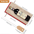 Miniatyrbillede 2 af 5: Premium Jute Vinsække og Gavemærker, Genanvendelige Vin Gaveposer med Snore, Vinflaskeposer, Vinposer til Bryllup, Fødselsdag, Blindsmagninger, C