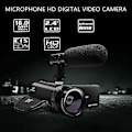 Miniatyrbilde 3 av 5: HD 1080p Digitalt Videokamera Videokamera Youtube Vlogging Opptaker m/mikrofon -JRDG