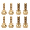 Miniatyrbillede 6 af 8: 50 stk. flad riflet tommelfingerskrue vridet rundt hoved rent kobber Skridsikre industrielle forsyninger (M5 x 16 mm)