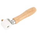 Miniatyrbillede 6 af 8: 28mm 1,1 tommer PTFE håndtryksrulle 2-vejs leje træhåndtag varmebestandigt svejseværktøj