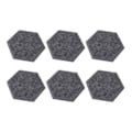 Miniatyrbild 8 av 8: 12 st Hexagonala Akustikpaneler Hög Densitet Ljudabsorberande Paneler Ljudisolerade Snedställda Kantväggpaneler 14x12x7cm Mörkgrå