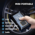 Miniatyrbillede 5 af 5: Bærbar Ledningsfri DækPumpe - Hurtigere Inflation, LED Skærm - Biler, Cykler, Motorcykler, Bolde - 150psi