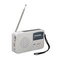 Miniatyrbild 3 av 8: Solar Handvev Radio Multifunktion Bärbar Uppladdningsbar Nödradio med LED-ficklampa för Camping Outdoor Vit