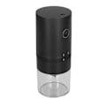 Miniatyrbillede 3 af 8: Ledningsfri Elektrisk Kaffebønnekværn USB-opladning Bærbar Akryl Transparent Synlig til Hjemmekøkken Sort