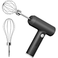 Miniatyrbillede 1 af 5: Multifunktionel Elektrisk Håndmixer med Rustfrit Stålpiskere, 3 Hastigheder, USB Genopladelig - Grå