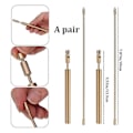 Miniatyrbillede 2 af 5: Dowsing Rods Kobber 1 Par Glat Rotation Divining Rods Massive Kobber Rods Dowsing Rods Spirituel w