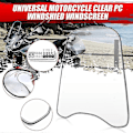 Miniatyrbillede 4 af 5: 2 mm tyk universal motorcykel vindskærm klar deflektor vindskjold klar