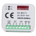 Miniatyrbillede 2 af 5: Universal RX Multi Frequency 300-868MHz Modtager 2CH 12V 24V
