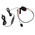 Miniatyrbillede 2 af 8: Call Center Headset Multifunktionelt Stilfuldt støjreducerende HD Opkald Høreværn Telefon Headset Rose Gold Type C