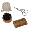 Miniatyrbild 4 av 8: Mustasch styling kit skäggborste träskäggkam mustasch sax skäggvård kit