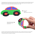 Miniatyrbillede 5 af 6: 4800 stk. 5 mm plastrørperler legetøjsperler 24 farver rørperler DIY smelte sikring små afstandsholderperler refills til børns håndværk