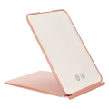 Miniatyrbild 2 av 8: Vikbar LED Makeup Mirror 3 Ljusfärger Steglös avbländning Touch Switch USB Uppladdningsbar Spegel Rose Gold
