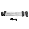 Pikkukuva 1 / 8: ARGB-jatkokaapeli 24PIN 5V 18AWG Wire Core Plug and Play Synkronoitu hihainen kaapeli pöytätietokoneille Emolevy 24P