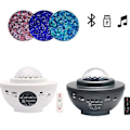 Miniatyrbilde 3 av 5: Usb Bluetooth LED Musikk Stjernehimmel Lys Stemmestyring Stjernehimmel Lys Hjemmelampe Gaver Til Fest -GDZD Svart