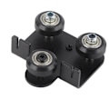 Miniatyrbild 3 av 8: Back Support Plate Black Metal 3D Printer Extruder Back Support Plate Med Remskiva för Ender3 V2