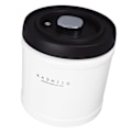 Miniatyrbillede 2 af 8: Te- og kaffekrukke i rustfrit stål, lufttæt kaffekrukke til formalet kaffe, bønner, mel, korn, sukker, 1600 ml kapacitet