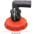Miniatyrbillede 3 af 4: Tankdæksel Låg Prop Adapter med udluftning vandindløb Konnektor Kuglehane vandtæt og støvtæt rørfittings