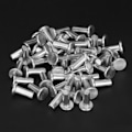 Miniatyrbillede 5 af 7: 100 stk GB867 M4 fladt aluminiumsnitter med fladt hoved massiv nitter (M4 * 12)