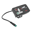 Miniatyrbillede 3 af 4: Elektrisk Cykel LED Strøm Display Panel Elektrisk Cykel Modifikation Display Meter Med Vandtæt 5p Hanstik Til 22.2mm Styr 48V