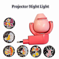 Miniatyrbillede 2 af 4: LED Projektor Stjerne Måne Dyr Projektor 6 Billeder Sensor EU Stik Natlampe Til Børn Børneværelse Dekoration - CNSZ Turkis