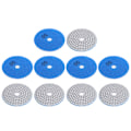 Miniatyrbillede 3 af 8: 10 stk 3 tommer slibeskiver puder pudsning polering diamant til marmor beton sten 50 mesh