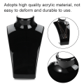 Miniatyrbillede 8 af 8: Halskæde Ørering Holder Mannequin Hoved Bust Stand Model Shop Smykker Display Stativ (Sort)