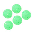 Miniatyrbillede 5 af 8: 5 stk. Pickleball-bolde 40 huller Lysende 74mm Sports Pickleballs til udendørsbane Grøn
