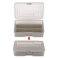 Miniatyrbillede 4 af 8: 3 Grids lokker Opbevaringsboks Fiskegrej Container Ske Krog Agn Tackle Case