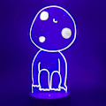 Miniatyrbillede 1 af 2: Princess Mononoke 3D LED Natlampe Børneværelse Bordlampe
