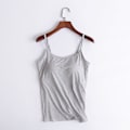 Miniatyrbilde 2 av 5: Slank Passform Hudfarget Kvinners Camisole Tanktopp med Innebygd BH (3XL)