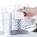 Miniatyrbilde 2 av 5: Dobbeltsidig glassbørste med kraftig sugebase - Perfekt for bar, kjøkkenvask, hjemmeverktøy (2 stk)