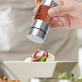Miniatyrbilde 3 av 8: Krydderbeholder i rustfritt stål for salt, pepper og krydder