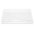Miniatyrbillede 5 af 8: Retro Keyboard Rund Keycap Ultra Slank God Rebound Type C Mini Trådløst Tastatur til Mobiltelefoner Computere Laptops