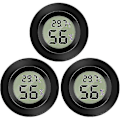 Miniatyrbillede 1 af 5: Mini Digital LCD Termometer Hygrometer, Termometer, Bærbar Termo Hygrometer Indikator, Temperatur Fugtighed -50~70 20%~99% Rh (3 stk.)