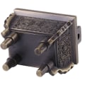 Miniatyrbillede 5 af 8: 1 stk mini multifunktion røgelsespindbrænderholder røgelseskar til hjemmekontorhotel (bronze)