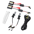Miniatyrbillede 2 af 8: Xenon forlygter 5500LM H4 Xenon pære 55W HID Xenon pære sæt til alle DC12V biler 8000K blå