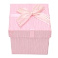 Miniatyrbillede 1 af 8: 4 stk. gaveæske med låg 3,9x3,7x3,9 tommer gaveæsker til bryllup jul fødselsdag valentinsdag pink HM2330407