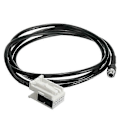 Miniatyrbillede 3 af 5: Bil 3,5 mm 12-pin hun Audio Musik Aux Kabel Input Adapter kompatibel med W169 W203 W209 W221 W164 R230