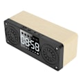 Pikkukuva 5 / 8: Bluetooth Mini Langaton Herätyskello Ulkoilman Kannettava Liitäntäkortti Bass Musiikkikaiutin (Keltainen Puun Syy)