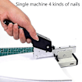 Miniatyrbillede 3 af 5: Med integreret fjernelse og opbevaring af hæfteklammer, fantastisk værdi pakke med hæfteklammer og fjerner Zekai singlemachine-4kindsofnails