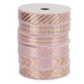 Miniatyrbillede 7 af 8: Dekorativt bånd fleksibelt elegant mode glans DIY tilbehør til bryllup fødselsdagsfestPink Golden