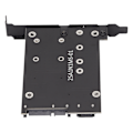 Miniatyrbillede 2 af 8: SATA-adapter 2 i 1 MSATA/M2 NGFF SSD til dobbelt port SATA3-konverter med SATA-kabel skruer stud til 2230/2242/2260/2280