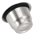 Miniatyrbild 7 av 8: Återanvändbar påfyllningsbar 304 rostfritt stål kaffekapselkopp filterkit med aluminiumfolielock