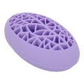 Miniatyrbillede 6 af 8: Desktop kosmetisk børste Tørringsholder Organizer Stativ Professionel blød silikone makeup børste rensemåtte Lilla