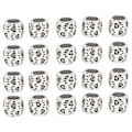 Miniatyrbild 1 av 8: 20 st DIY skäggpärlor retro silverlegering hårflätning dreadlocks pärlor tillbehör för armband hänge halsband