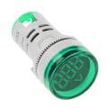 Miniatyrbild 4 av 8: Rund LED-signallampa AC Digital display Voltmeterindikator (grön)