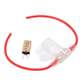 Miniatyrbillede 3 af 8: 31,5 cm bilsikringstrådsholder vandtæt 12AWG med automatisk nulstilling 5A sikring TPE+PVC til RV Yacht Truck