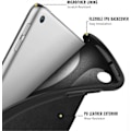 Pikkukuva 4 / 5: Apple iPad 10.2 2021/2020/2019 Ohut kolmiosainen suojakotelo - Musta